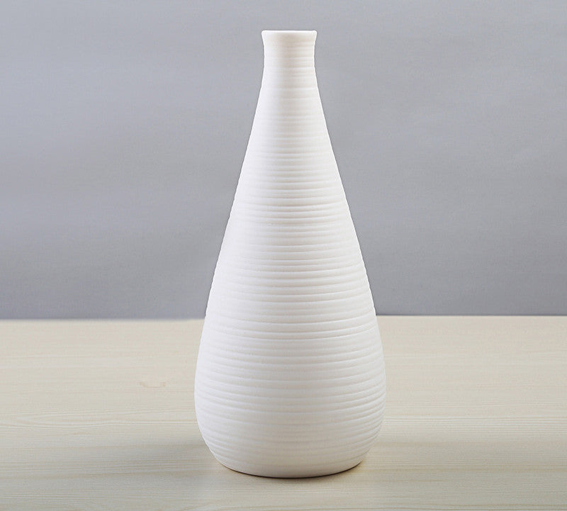 Modern Ceramic Vase Creative Fashion White