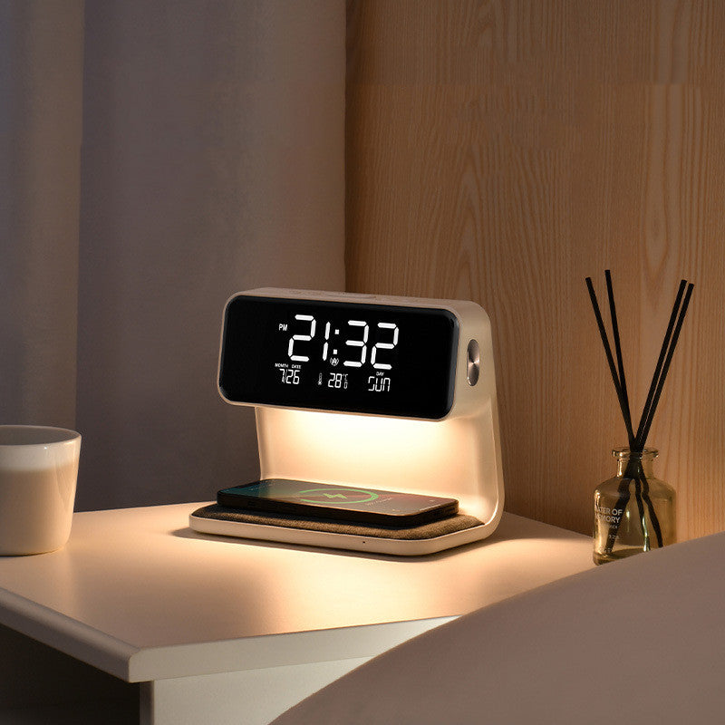 Wireless Charging Desk Lamp with Alarm Clock