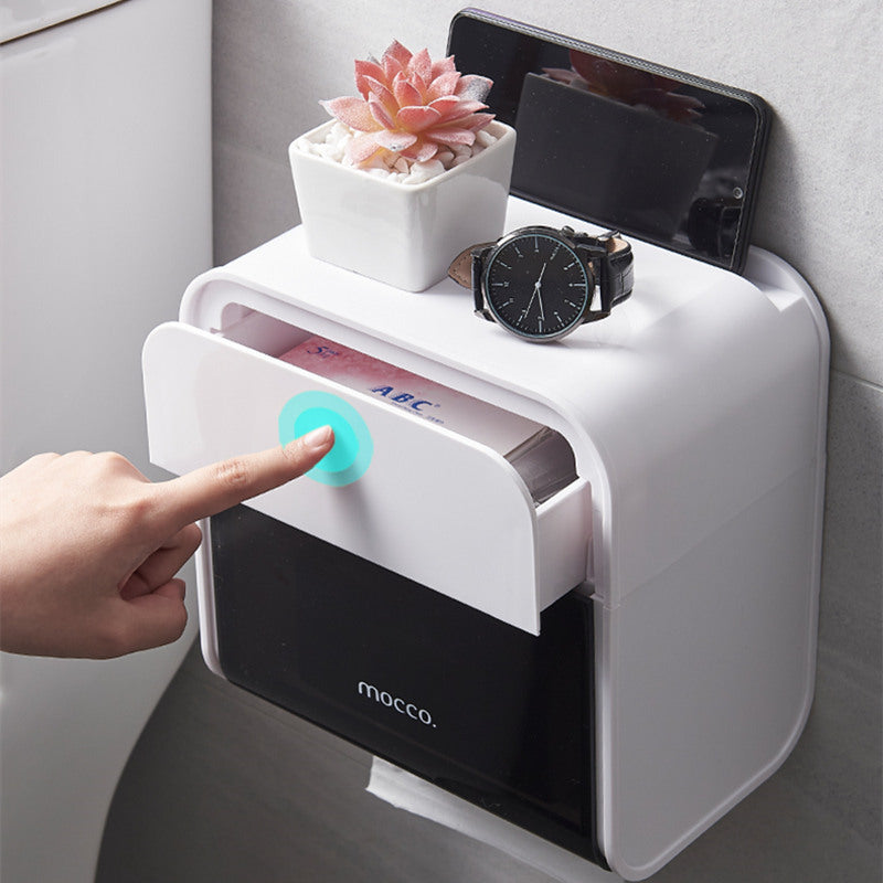 Punch-Free Bathroom Tissue Holder