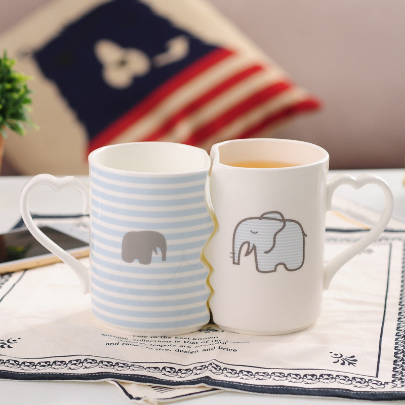 “Couple Ceramic Cups – 360ML Jade Porcelain”