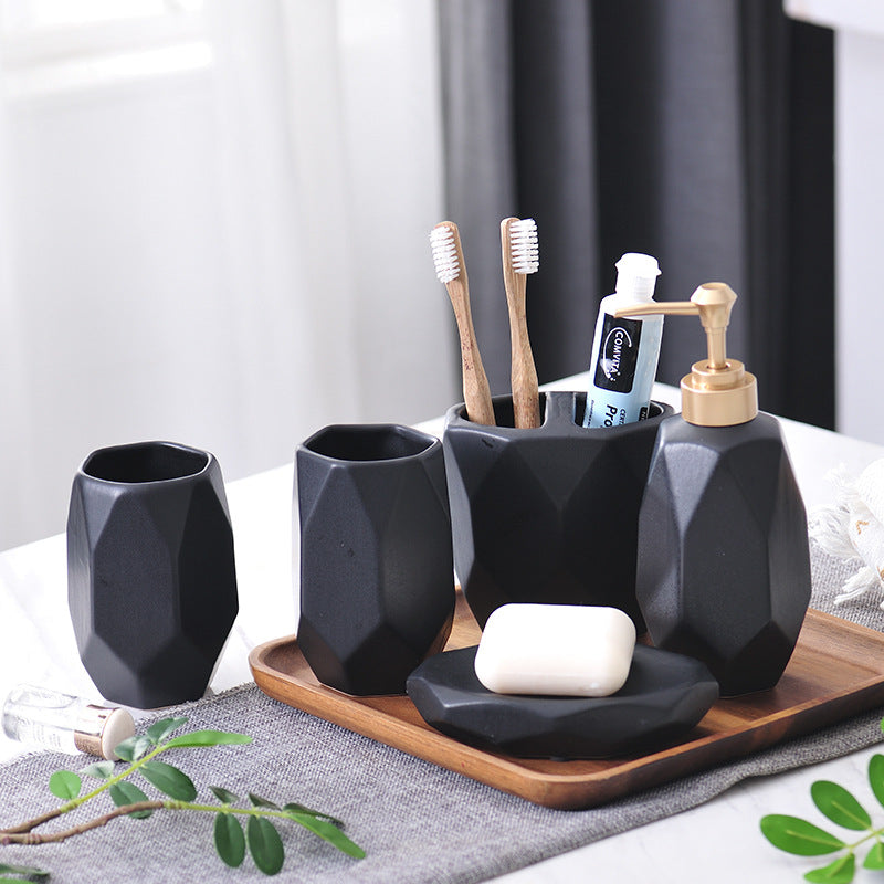 Ceramic Bathroom Accessories Set