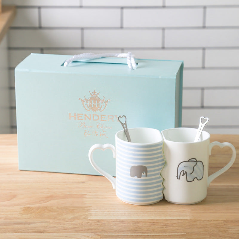 “Couple Ceramic Cups – 360ML Jade Porcelain”