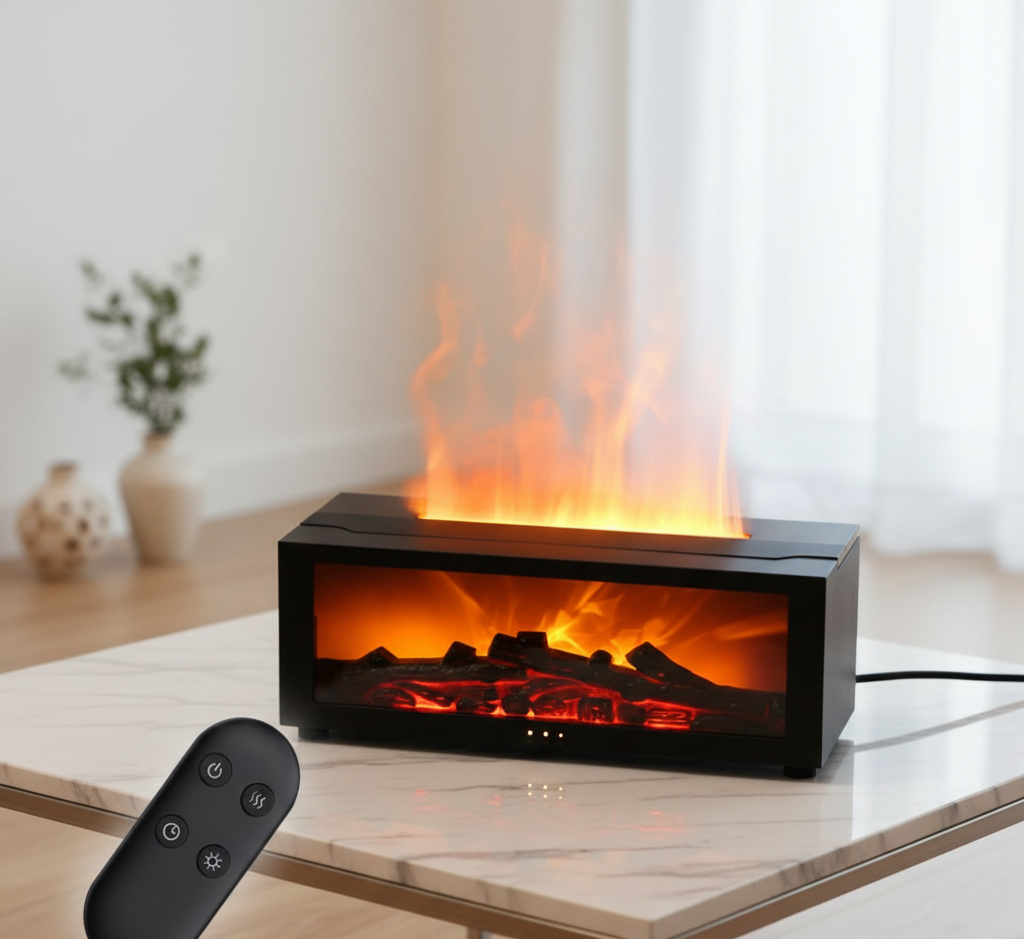 Fireplace Flame Aroma Diffuser & Humidifier