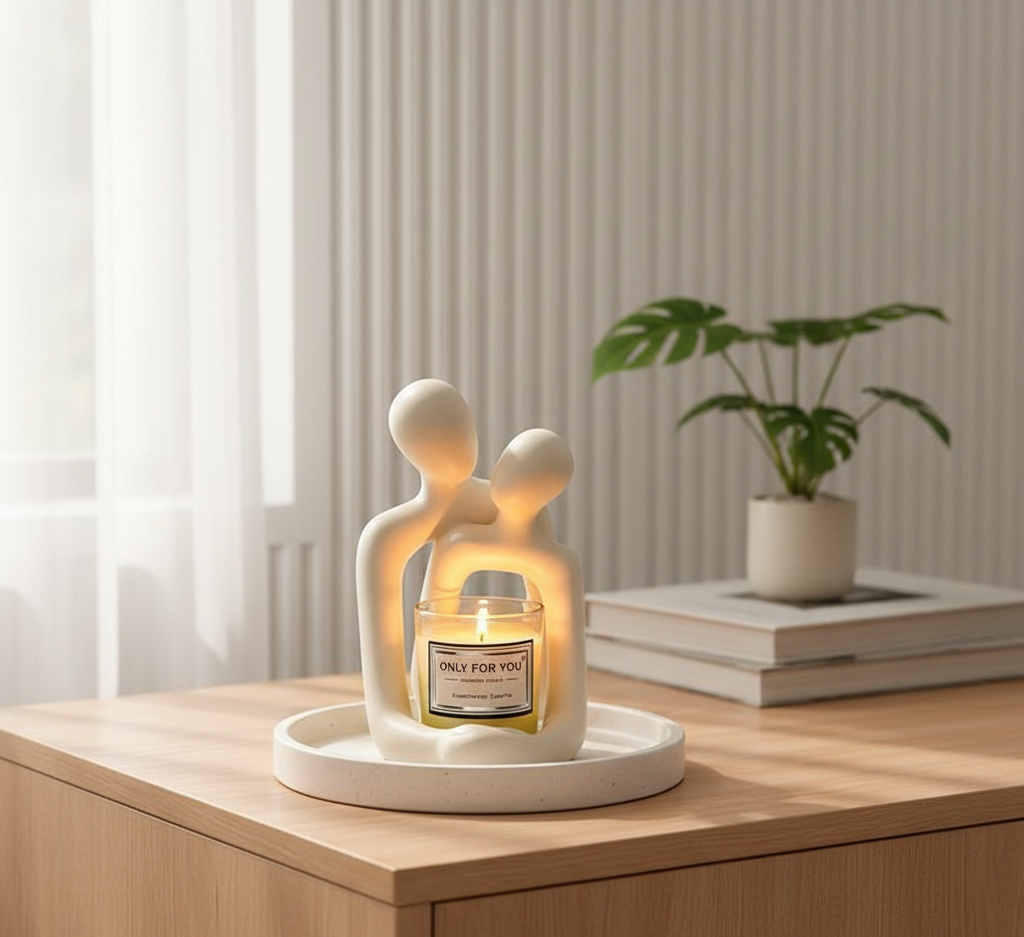 Heartwarming Loving Couple Resin Statue