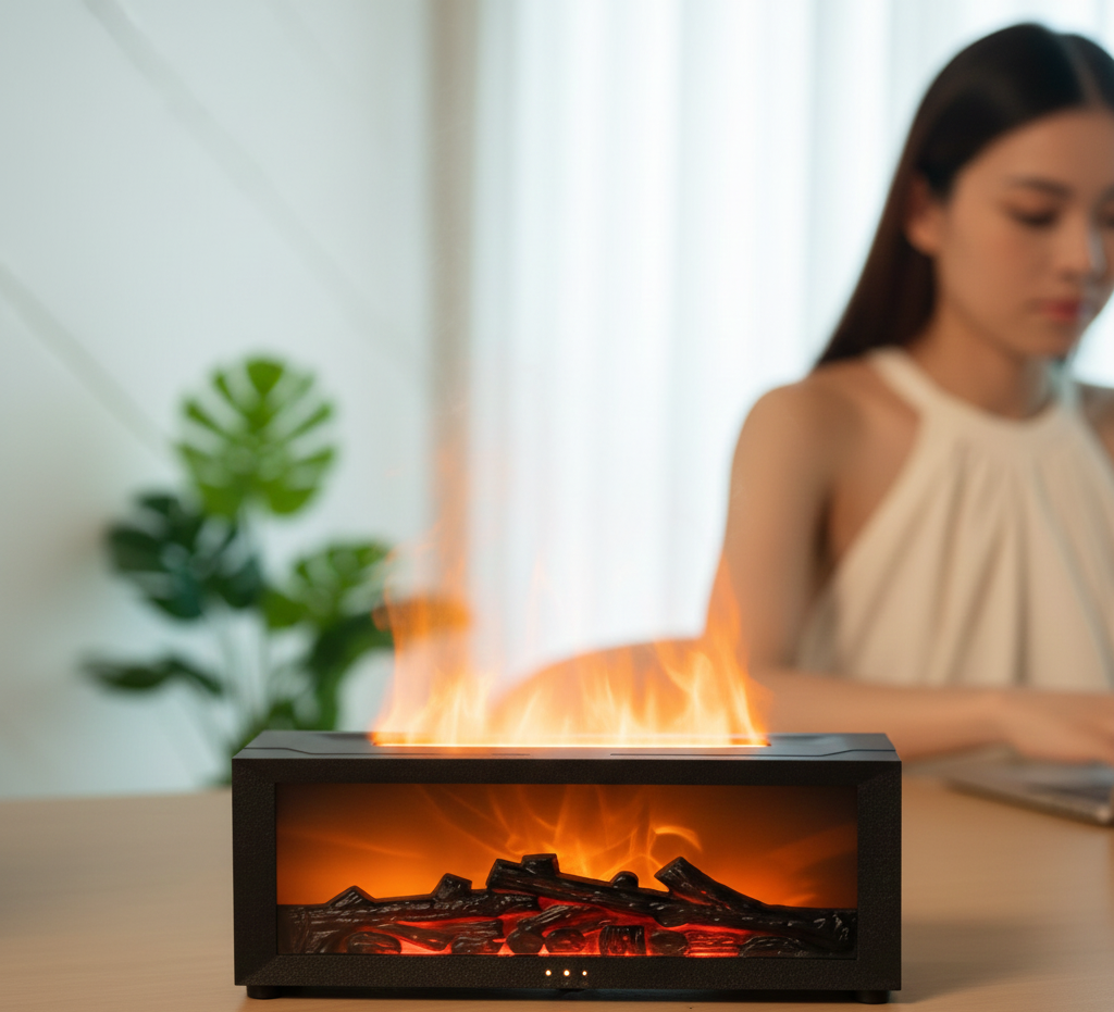 Fireplace Flame Aroma Diffuser & Humidifier