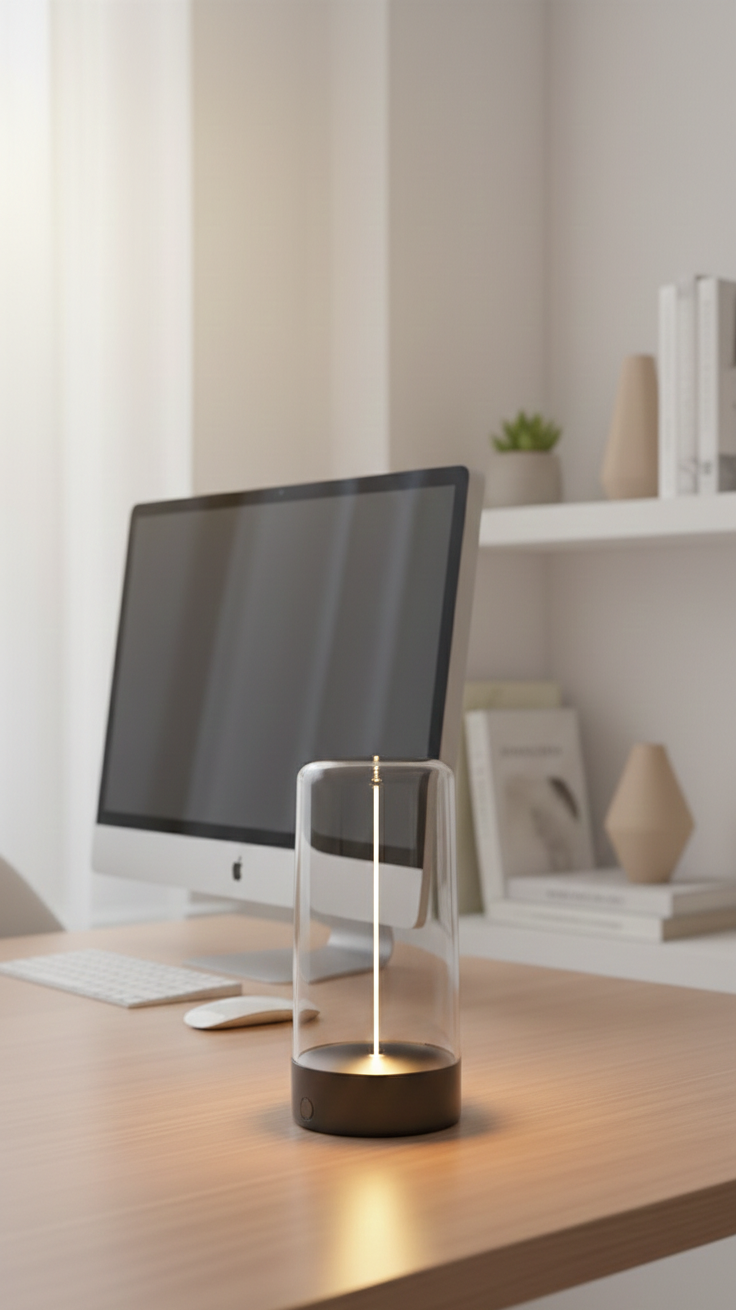 Suspended LED Ambient Light – Touch Control, Breathing Mode, Warm Glow