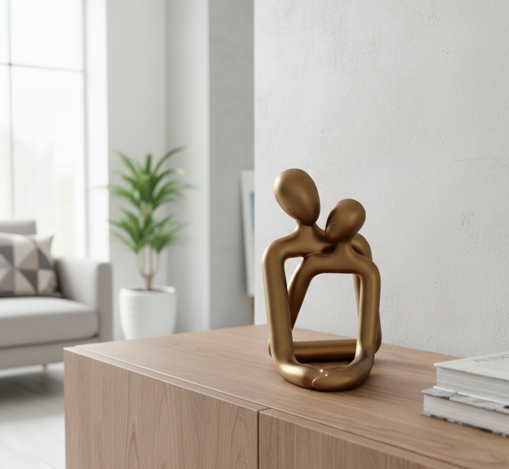 Heartwarming Loving Couple Resin Statue