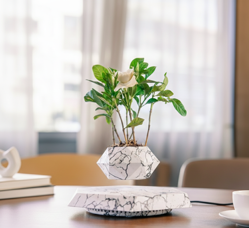 Floating Magnetic Levitating Flower Pot