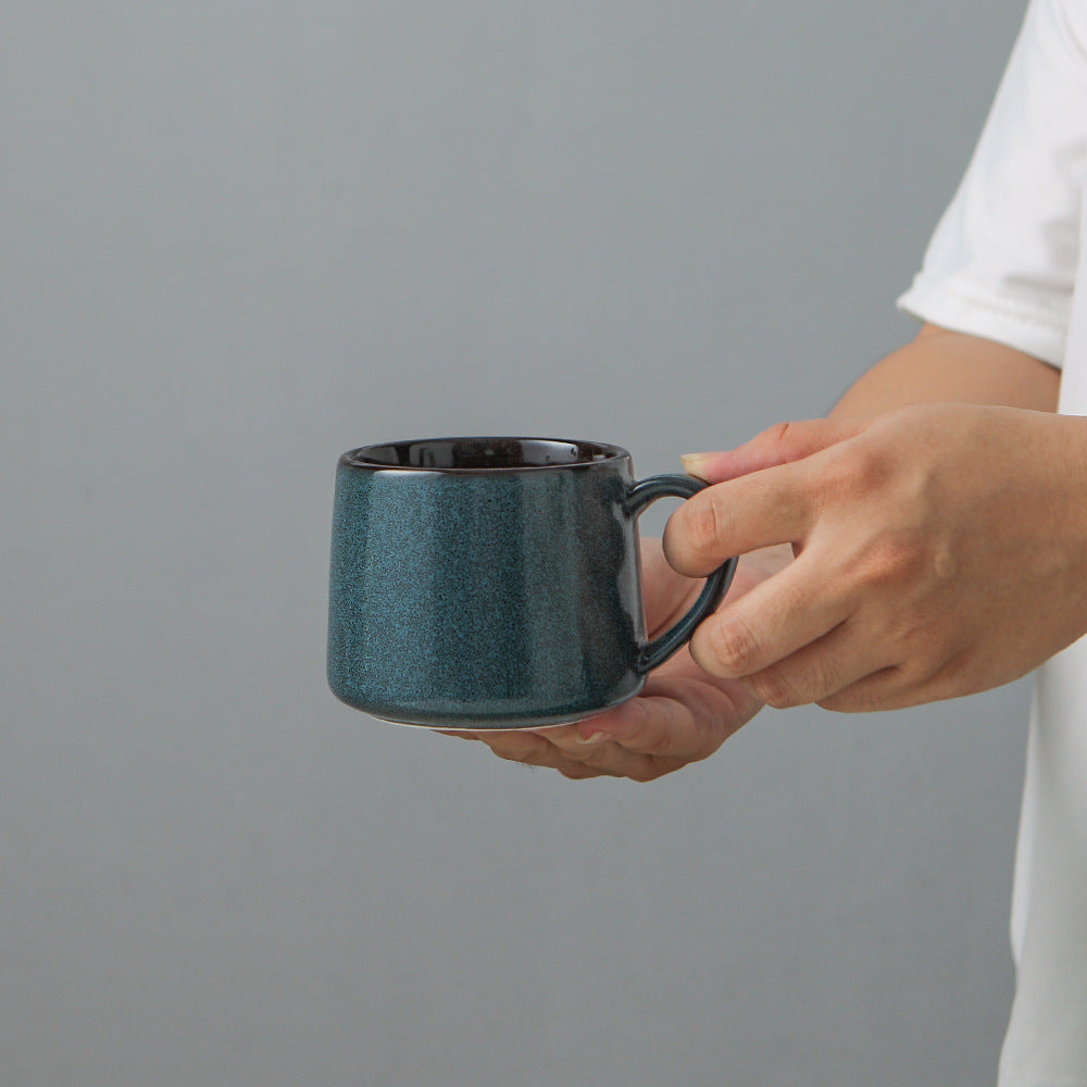Glazed Ceramic Mug, 300 mL, European Style
